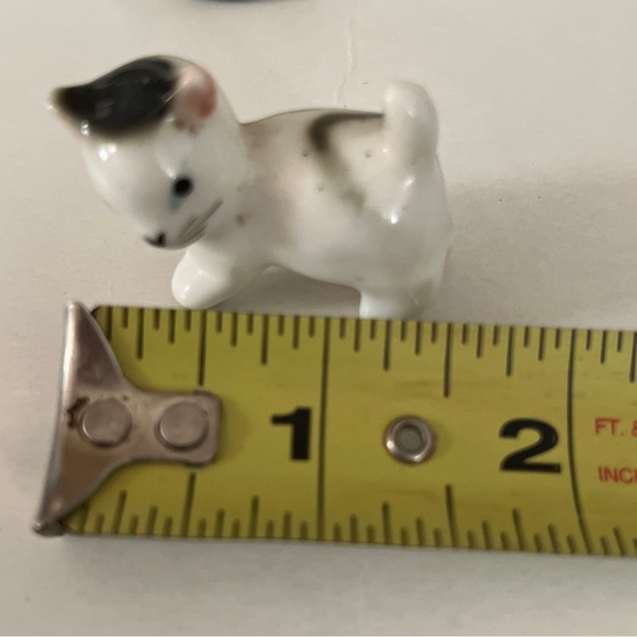 A Lot Of 2 Vintage White and Black Cat Figurine Made in Japan - Picture 9 of 11